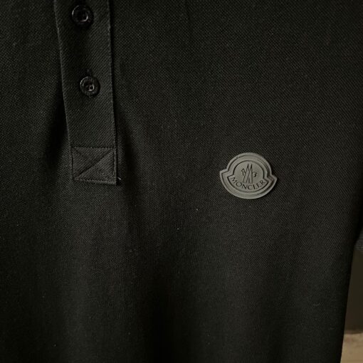 MONCLER Cotton Short Sleeves Logos Polo - Image 2