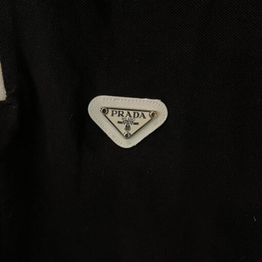 PRADA BLACK P0LO WHITE BADGE - Image 2