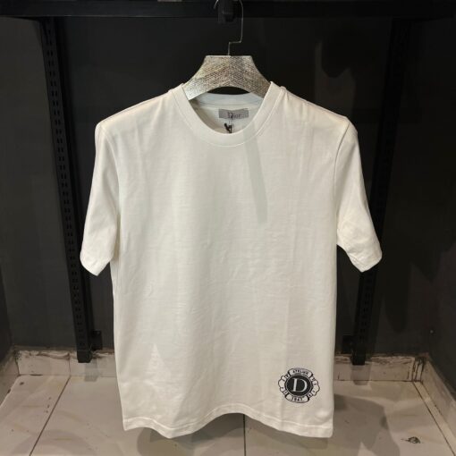 DIOR Destruction Signature Logo White Tshirt - Image 2