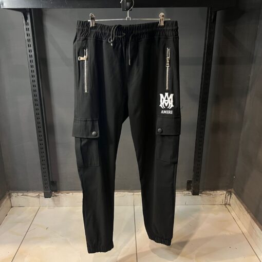 AMIRI BLACK TROUSER WHITE PRINT