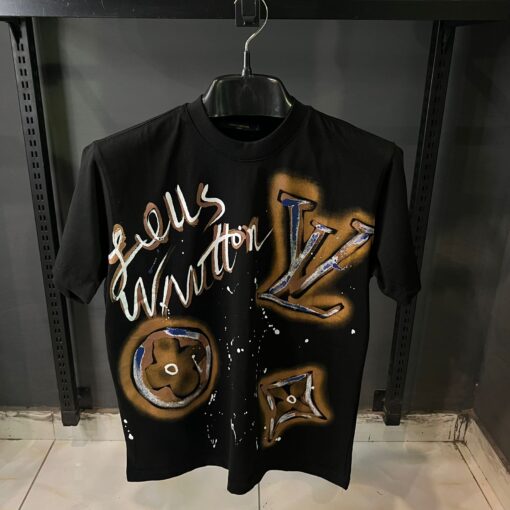 Louis Vuitton Men Over Sized T-Shirt With Designer Logo