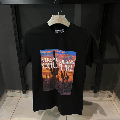 VERSACE JEANS COUTURE  T-SHIRT LOGO PRINT