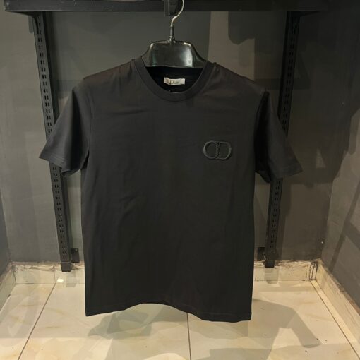 Dior CD Icon Black Over Sized Cotton Jersey Polo