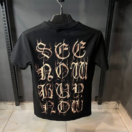 Balenciaga Heavy Metal Black T-Shirt - Image 3