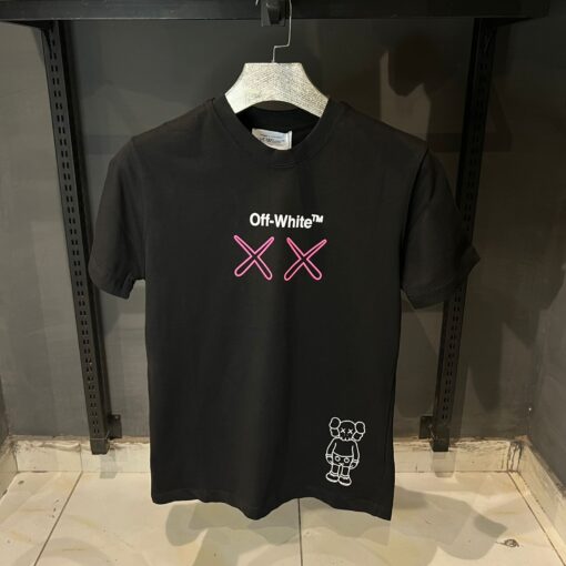 OffWhite KAWS As Soon As Possible 99 Black Crewneck T-Shirt