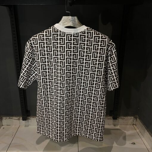 BALMAIN OVERSIZED GRAPHIC PRINT T SHIRT - Image 2