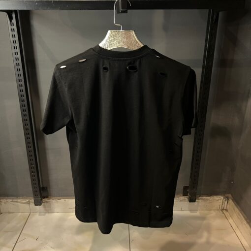 Givenchy Black Archetype Logo Destroyed Over sized T-Shirt - Image 2