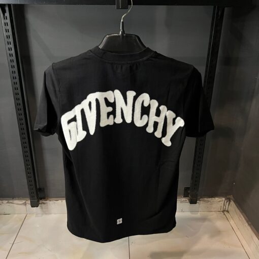 GIVENCHY BLACK OVER SIZED TSHIRT WHITE SKUL PRINT - Image 2