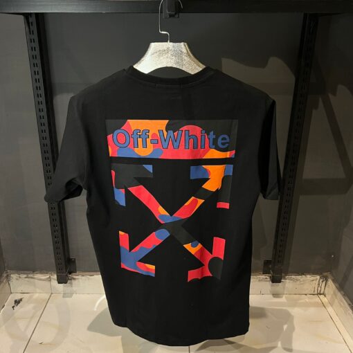 OFFWHITE BLACK TSHIRT MULTI PRINT OFF - Image 3