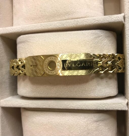 Charming Design Premium-grade Quality Golden Color Bvlgari Bracelet For Men