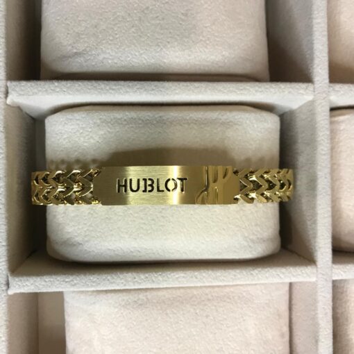 Expensive Hublot-Looking Design High-Quality Golden Color Bracelet for Men