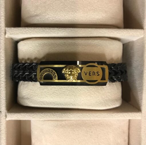 VERSACE Black VERS 2024 Men's Bracelets