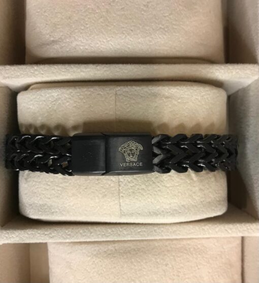 VERSACE Black VERS 2024 Men's Bracelets - Image 2