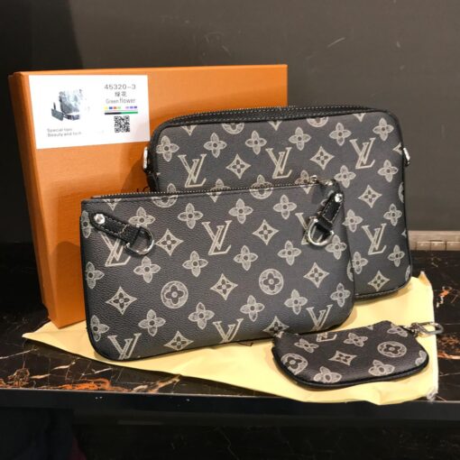 Louis Vuitton triple messenger bag