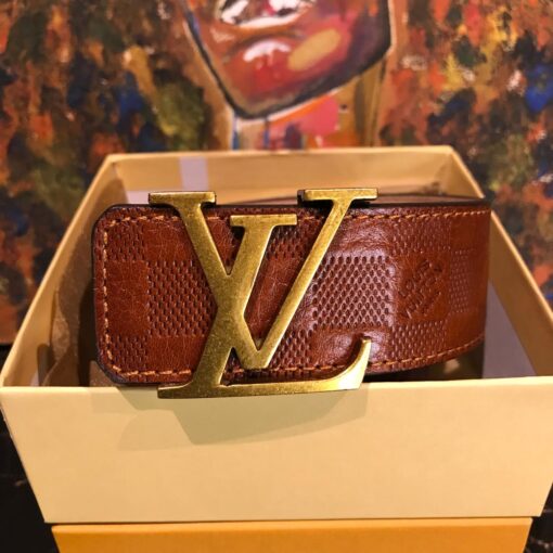 LOUIS VUITTON GOLDEN BUCKLE BELT - Image 2