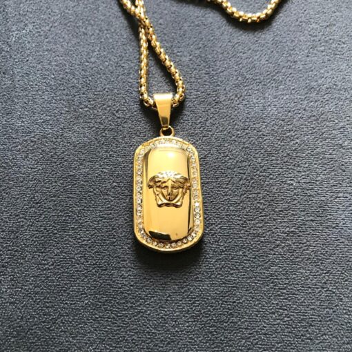 Versace dog tag necklace - Image 2