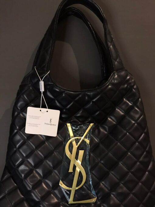 YSL ICARE MAXI SHOPPING BAG IN QUILTED LAMBSKIN - Image 3