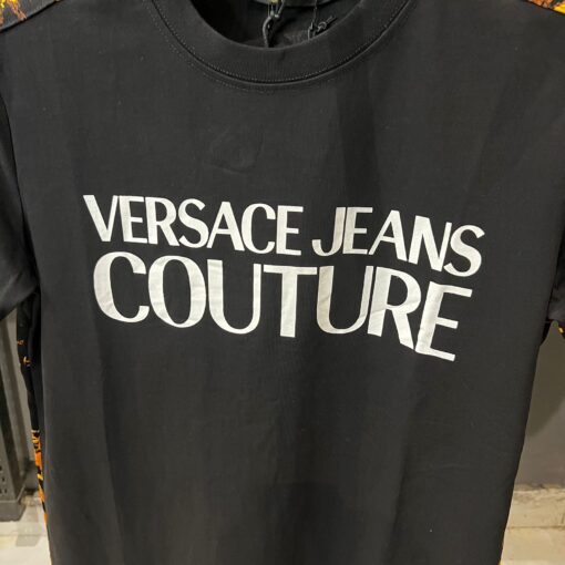 VERSACE JEANS COUTURE Men's Black Tshirt - Image 3