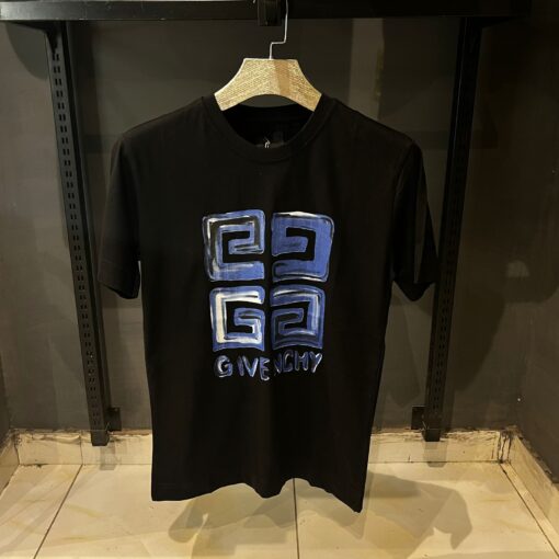 Givenchy Blue 4G Black Tshirt