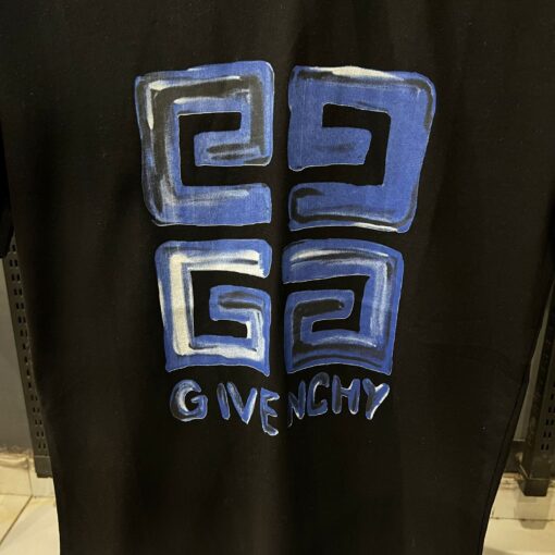 Givenchy Blue 4G Black Tshirt - Image 2