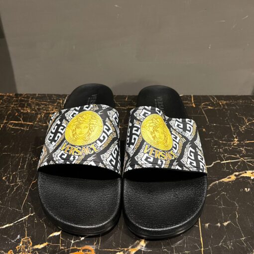 Versace Medusa Head Slides, Luxury,