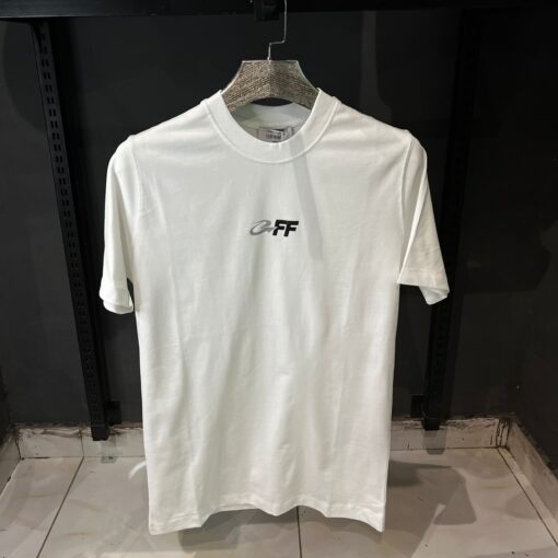 OffWhite Caravaggio Arrows Logo WhiteT-Shirt