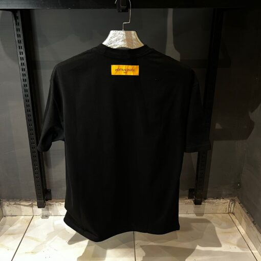 Louis Vuitton Monogram Black TShirt With monogram Patches - Image 2