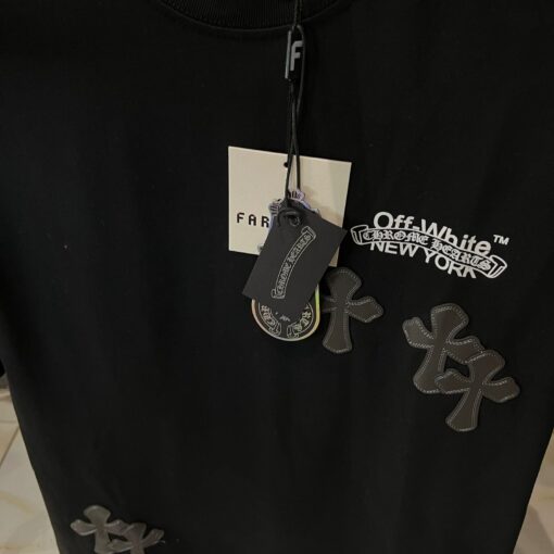 CHROME HEARTS T OFFWHITE TSHIRT - BLACK - Image 3