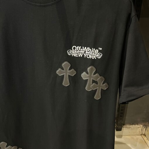 CHROME HEARTS T OFFWHITE TSHIRT - BLACK - Image 4