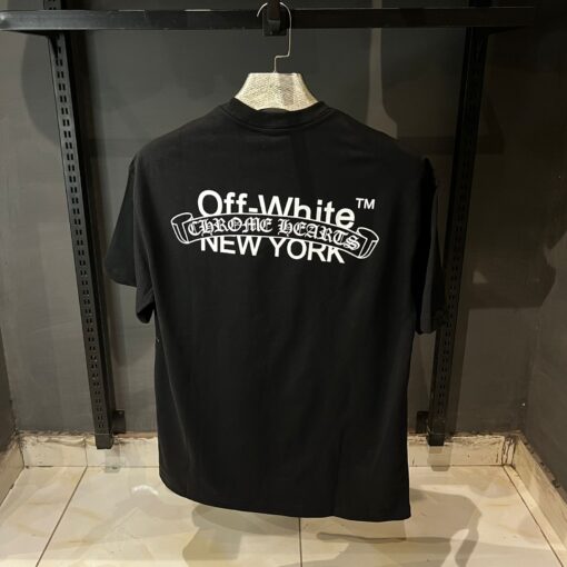 CHROME HEARTS T OFFWHITE TSHIRT - BLACK - Image 5