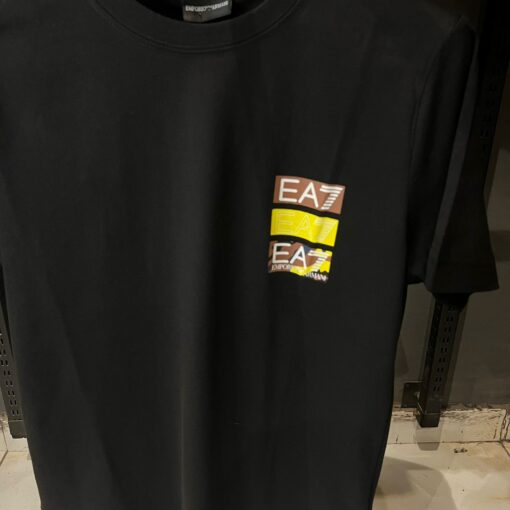 Emporio Armani Black T-shirt Ea7 Graphic - Image 2