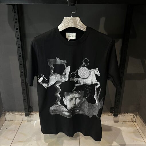 GG graphic-print cotton jersey Tshirt