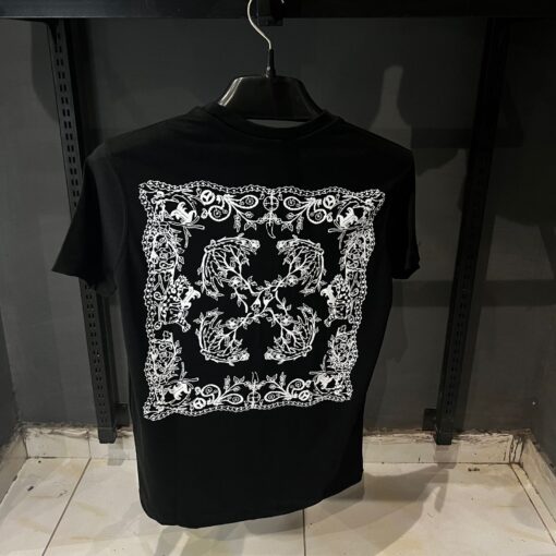 OffWhite Arrow Tattoo Bandana Tshirt - Image 2