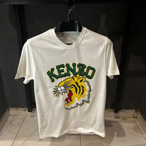 Kenzo Tiger Varsity White T-Shirt