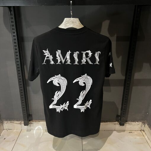 Amiri 22 logo-print cotton T-shirt - Image 2