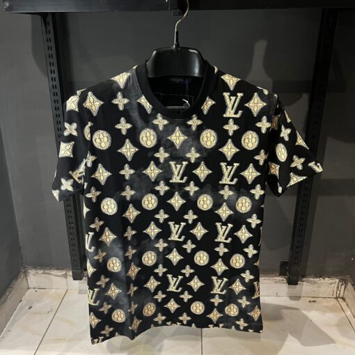 LOUIS VUITTON ALL OVER BROWN PRINTED SHIRT