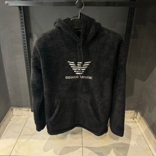 Emporio Armani Mens Emporio Armani Iconic Terry Mens Hoodie