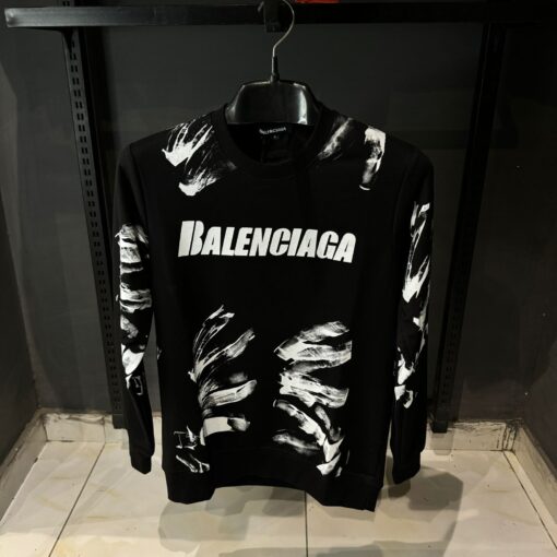 Balenciaga Black Crewneck Sweatshirt