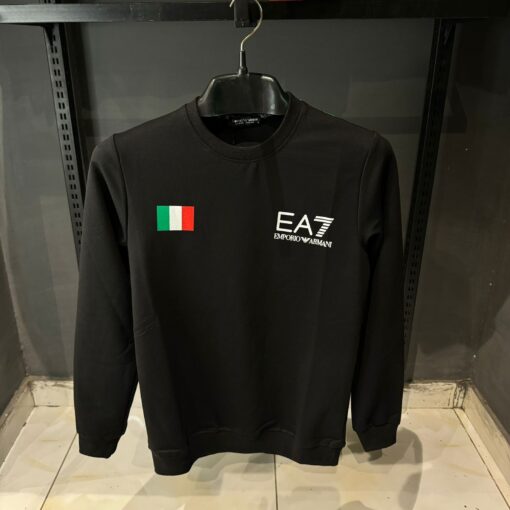 Emporio Armani EA7 Mens Train Core French Terry Sweatshirt