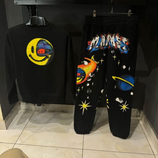 MARKET Smiley Conflicted Sweatpants in Black