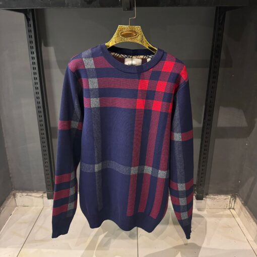 Burberry Vintage Check cardigan Blue Sweater