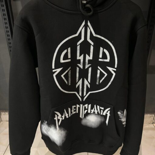 Balenciaga Metal BB cotton fleece hoodie - Image 2