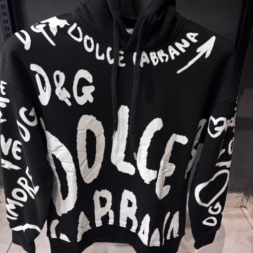 Dolce & Gabbana Logo Lettered Hoodie - Image 2