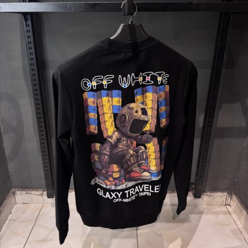 Off White Galaxy Print Sweatshirt - Image 2