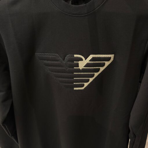 ARMANI SWEATSHIRT WITH EMBOSSED OVERSIZED EAGLE - Image 2