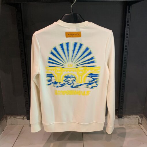 LV Intarsia Graphic Sweatshirt offwhite - Image 2