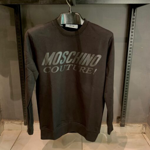 Moschino Black Sweatshirt with Printed Logo