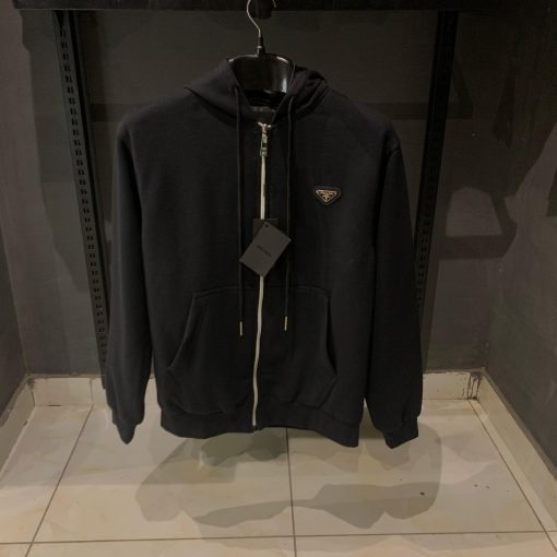 Prada Black Hoodie Inner Nylon