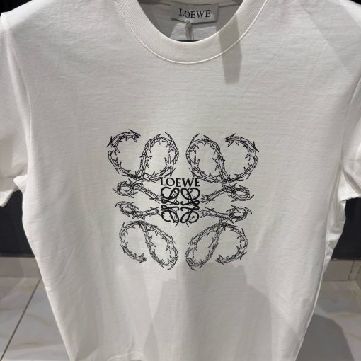 Loewe offWhite TShirt with Front Logo - Image 2