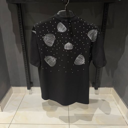 Louis Vuitton Black TShirt with White Dot - Image 2